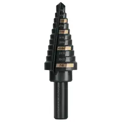 TRUPER - Broca Escalonada 1/4" A 7/8" De 11 Escalones Óxido Negro