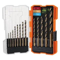 TRUPER - Juego De 13 Brocas Acero Rápido Para Metal Madera Y Plástico