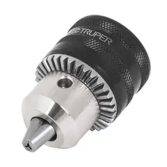 TRUPER - Mandril De 1/2" Para Taladro Y Percutor, Incluye Llave