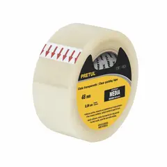 PRETUL - Cinta Ancha Transparente Uso Hogar De 40 Metros Y 48 Mm