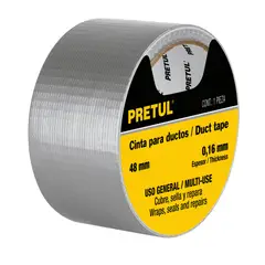 PRETUL - Cinta Para Ducto Uso Hogar De 30 Metros, Hasta 60°C