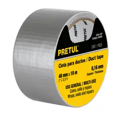 PRETUL - Cinta Para Ducto Uso Hogar De 10 Metros, Hasta 60°C