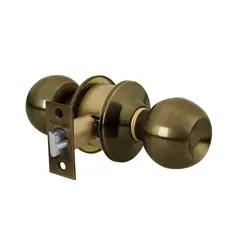 HERMEX - Cerradura O Chapa Para Entrada, Tipo Esfera Latón Oscuro