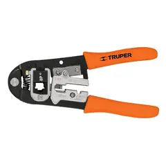 TRUPER - Ponchadora De 8" Para Rj-09-11-12-45, Incluye Los Módulos