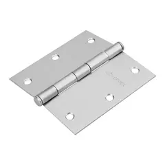 HERMEX - Caja de 10 Bisagras Cuadradas de 8.9 cm, Acero Cromo Mate