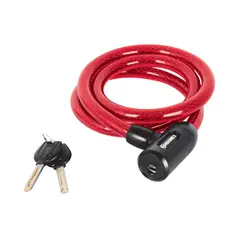 HERMEX - Guaya De Seguridad De 1.20 M X 15 Mm Uso Rudo, Con 2 Llaves