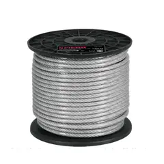 FIERO - Guaya De Acero 1/4" Recubierta Pvc De 75 M, Carga 2.540 Kg