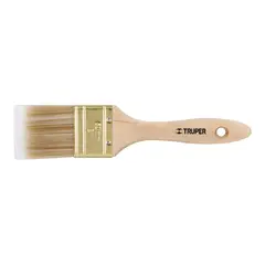 TRUPER - Brocha De 2" Con Cerdas Sintéticas Y Mango De Madera
