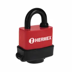 HERMEX - Candado De 50 Mm De Acero Con Cuerpo Laminado Y Forro En Pvc
