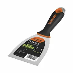 TRUPER - Espátula Flexible De 15 Cm En Acero Inoxidable, Comfort Grip