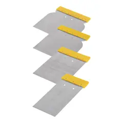 PRETUL - Set De 4 Raspadores Con Hojas De Acero De Alta Flexibilidad