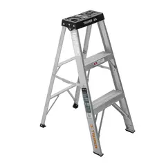 TRUPER - Escalera Tipo Tijera De 2 Peldaños, Capacidad 91 Kg - Tipo 3