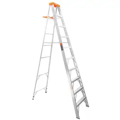 TRUPER - Escalera De 10 Escalones - 9 Peldaños Con Bandeja, Tipo 2