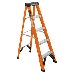 TRUPER - Escalera Tipo Tijera 4 Peldaños, Tipo 2 En Fibra De Vidrio