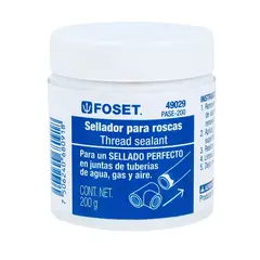FOSET - Pasta Para Roscas De 200 Gr, Sella Y Lubrica Líneas Roscadas