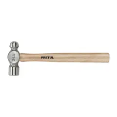 PRETUL - Martillo Pulido De 24 Oz Con Mango De Madera, De Bola