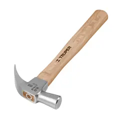 TRUPER - Martillo Pulido De 16 Oz Con Mango De Madera Uña Curva