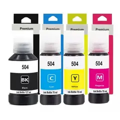 GENERICO - Tintas Genérica Para Epson Ecotank T504 Kit X 4