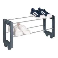 ESSENZA - Organizador de Zapatos 2 Niveles Gris Oscuro -