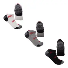 WILSON - 3 Pares Medias Tobilleras Talon Calcetin Hombre Mujer