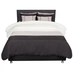 PLUMA HOME - Duvet para plumón arena doble microfibra.