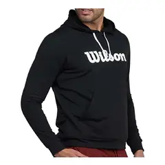 WILSON - Buzo Deportivo Con Capucha Hombre Negro.