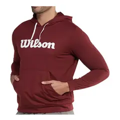 WILSON - Buzo Deportivo Con Capucha Hombre Vino.