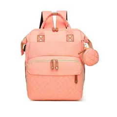 KIDSHOP - Pañalera Multifuncional Morral Bolso Bebe Mochila JQ-1 Coral