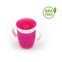 KIDSHOP - Vaso Antiderrame 360 Antigoteo Para Bebe JUY1360 Rosado