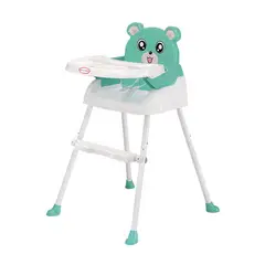 KIDSHOP - Silla De Comer De Bebe Osito 4 En-1 Verde