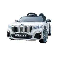 KIDSHOP - Carro Recargable Eléctrico Montable Control 9188 Blanco