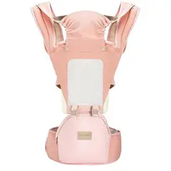 KIDSHOP - Cargador canguro ergonomico asiento para bebe yd0301-tq rosa