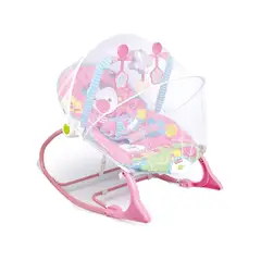 KIDSHOP - Silla Mecedora Para Bebes Con Toldillo 68127 Mono