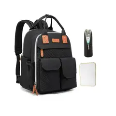 KIDSHOP - Pañalera Bolso Materno Multifuncional Cambiador LD2204-NE