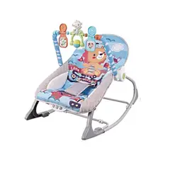 KIDSHOP - Silla Mecedora Vibradora Crece Conmigo Bebe 68149 Azul Acero