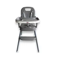 KIDSHOP - Silla Comedor Bebe 3 En 1 Portatil XD-1 Gris