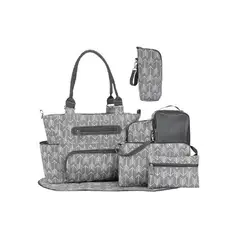 KIDSHOP - Bolso Pañalera Para Bebe Tamaño Grande Niño Y Niña Gris