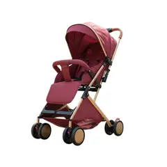 KIDSHOP - Coche Para Bebe Paseador Tipo Maleta + Toldillo ROJO 609-1-
