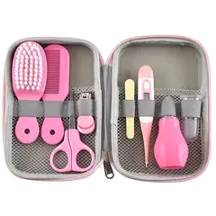 KIDSHOP - Kit De Aseo Cuidado Bebe 8 Piezas HY-G-2 Rosado