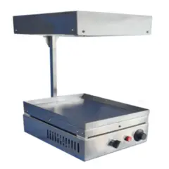 GENERICO - PLANCHA CON CAMPANA DE CALENTAMIENTO ELECTRICA INOX