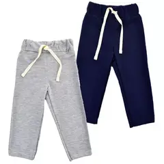 MUNDO BEBE - Pantalón Para Bebé Niño Sudadera Jogger X 2.