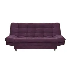 INDUSTRIAL BASESTILOS - Sofá Cama Moltochic Lino morado patas metalicas