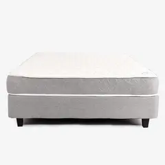MICA - Colchón con Base Cama Doble Firme Ortopédico Resortado Praga 140 x 190 cm