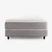 MICA - Colchón con Base Cama Queen Firmeza Suave Ortopédico Resortado con Pillow Milán 160 x 190 cm