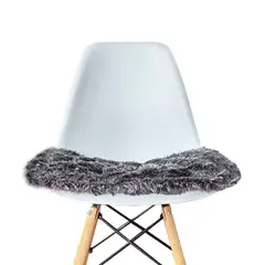 BANZAY - Cojin en Peluche para Silla Eames kit x2 - Gris oscuro