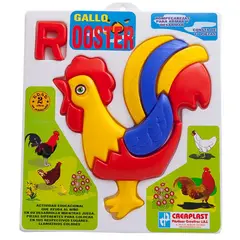 CREAPLAST - Rompecabezas Infantil Gallo - Multicolor
