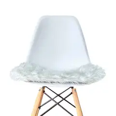 BANZAY - Cojin en Peluche para Silla Eames kit x4 - Blanco