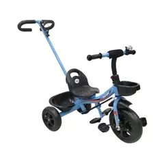 KIDSHOP - Triciclo Paseador Con Guía Para Bebe Original 6065 azul
