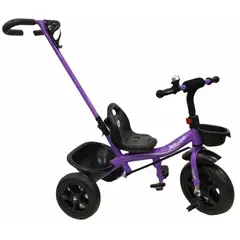 KIDSHOP - Triciclo Paseador Con Guía Para Niños Niñas Bebe Original 6065 LILA