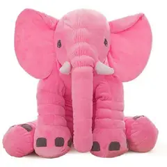 KIDSHOP - Peluche Elefante rosado Bebe Almohada Gigante 60 Cm